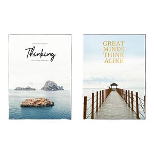 床头墙面装饰画现代简约主卧室双联挂画酒店宾馆房间背景墙面壁画