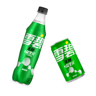 【百亿补贴】雪碧无糖益生元零卡碳酸饮料装汽水200ml/500ml*12