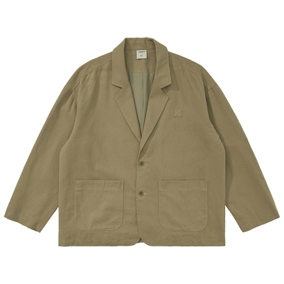 简约百搭日系街头西装夹克男秋冬