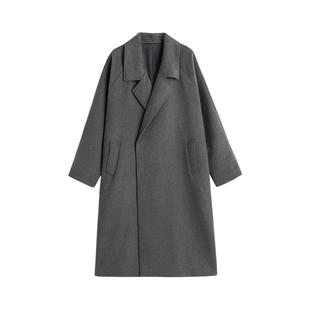 INSOMNIA秋冬设计款高级感超大廓形oversize浴袍羊毛大衣外套男女