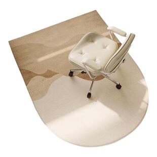 电脑椅子地垫书房学习桌滑轮座椅转椅垫子圆形卧室床边梳妆台地毯