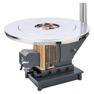 新型柴火气化炉家用柴煤两用取暖炉不锈钢农村烤火炉室内柴火炉子