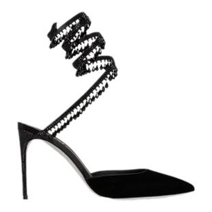 【折扣倒计时】RENE CAOVILLA CHANDELIER系列水钻露跟高跟鞋