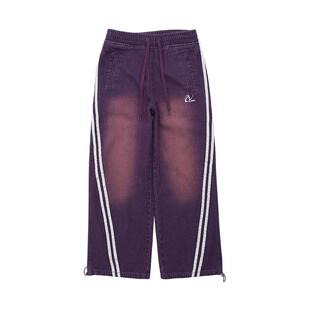 NERDY2024秋季新款情侣同款抽绳工装牛仔裤宽松直筒休闲长裤女潮