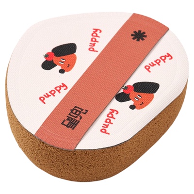 星兜小咖NBR粉扑大号桃形粉饼形