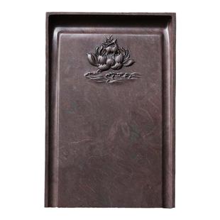 国家非物质文化遗产 肇庆端砚砚台《步步生莲》8寸宋坑砚台 正宗老坑天然原石砚台 精品文房四宝 赋比兴砚台