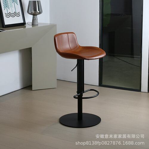 吧椅家用现代简约吧台岛台前台收银台椅子升降旋转靠背酒吧高脚凳