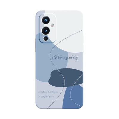 莫兰迪适用一加9Pro手机壳oneplus9r新款1+9RT液态硅胶one简约撞色保护套plus全包tr防摔t男p女por一加九oppo