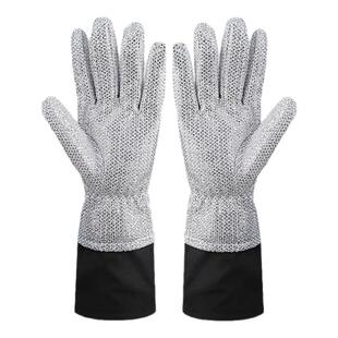 钢丝洗碗手套专用刷碗厨房银丝家务加长加厚防水锅神器耐用加冬天