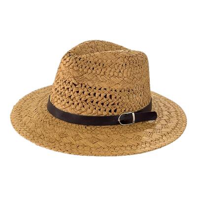 复古巴拿马草帽遮阳防晒帽礼帽子