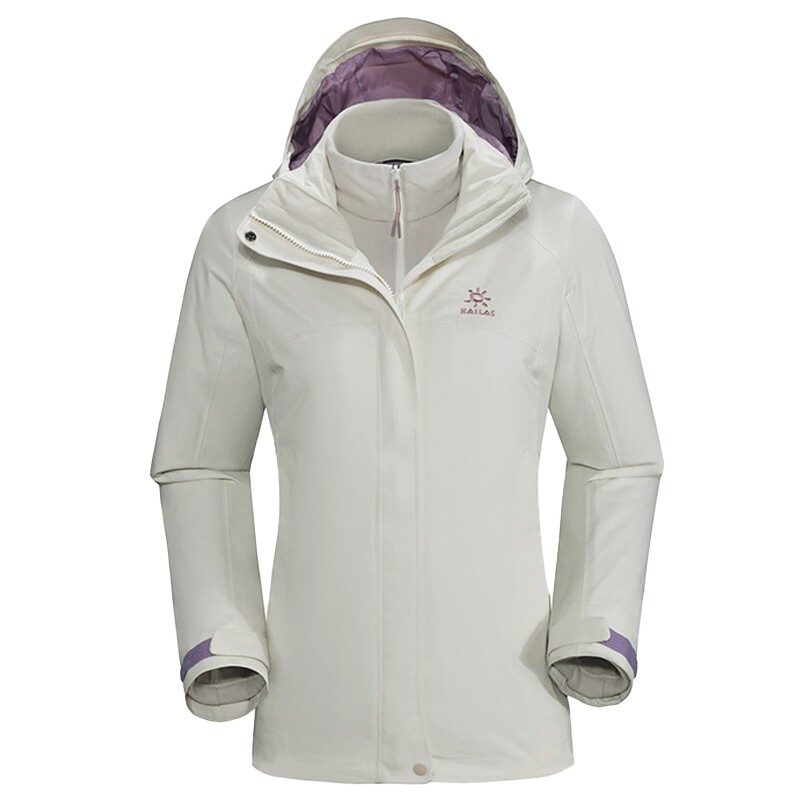 凯乐石冲锋衣女三合一可拆卸加绒加厚防风防水秋冬户外抓绒外套