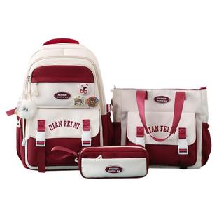 书包初中女生小学生双肩包大容量学院风高颜值女孩可爱百搭背包