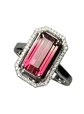 哗啦啦18K金碧玺戒指送运费险