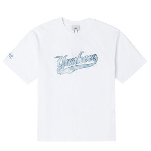 【自营】MLB短袖男装女装新款透气短袖学生宽松运动T恤3ATSM1453