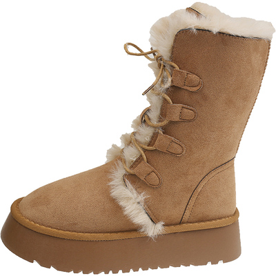 永希女鞋气质小个子时装靴