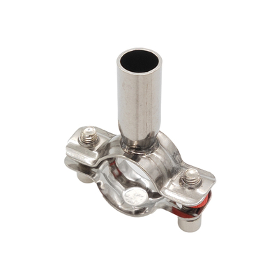 不锈钢201/304焊接口托架卫生级管卡管支架管箍DN15/19/25厂直销