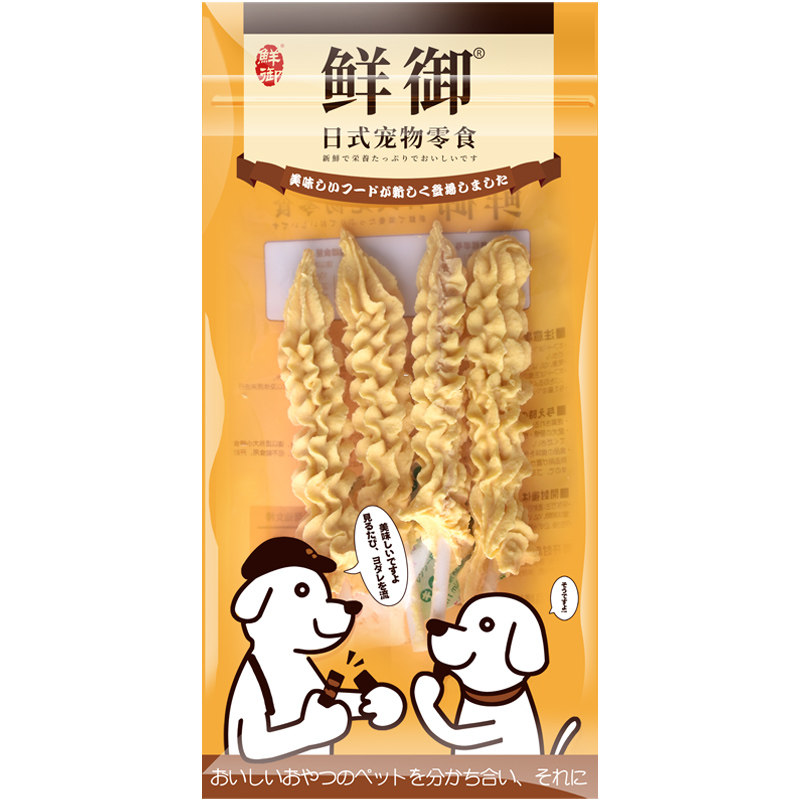 【鲜御】宠物狗狗零食 红薯奶酪鸡肉泥磨牙零食仙女棒4支/袋