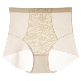 【蕾丝塑型裤】思兰芬桑蚕丝无痕收腹裸感提臀透气不闷热内裤薄款