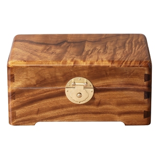 香樟木箱子独板老料老樟木小箱子首饰盒证件盒箱子实木收纳盒内衬