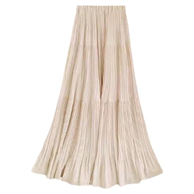 拉夏贝尔雪纺蛋糕半身裙女春夏