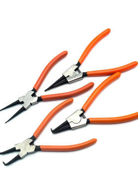 挡圈钳 卡簧钳直头弯头外卡内卡簧钳轴用孔用13寸18寸特大号450mm