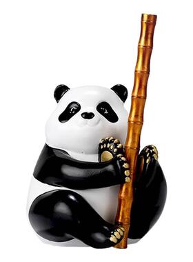 朱炳仁铜文运攀达熊猫摆件桌面装饰品办公室桌面摆件送礼佳品