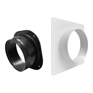 塑料ABS方转圆法兰接头新风通风管道天圆地方接口中央空调出风口