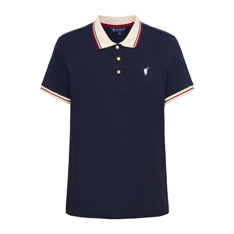 POLOWALK女士短袖POLO衫百搭时尚
