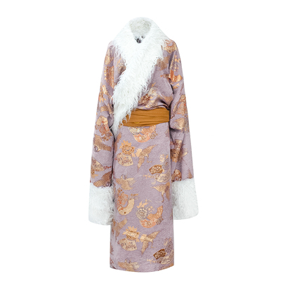 「嫣然」仙鹤藏族服装 浪漫温柔织物藏袍藏服女 藏族特色旅拍服装