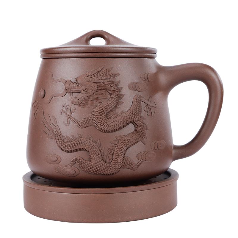 宜兴紫砂杯男士纯手工高档泡茶杯