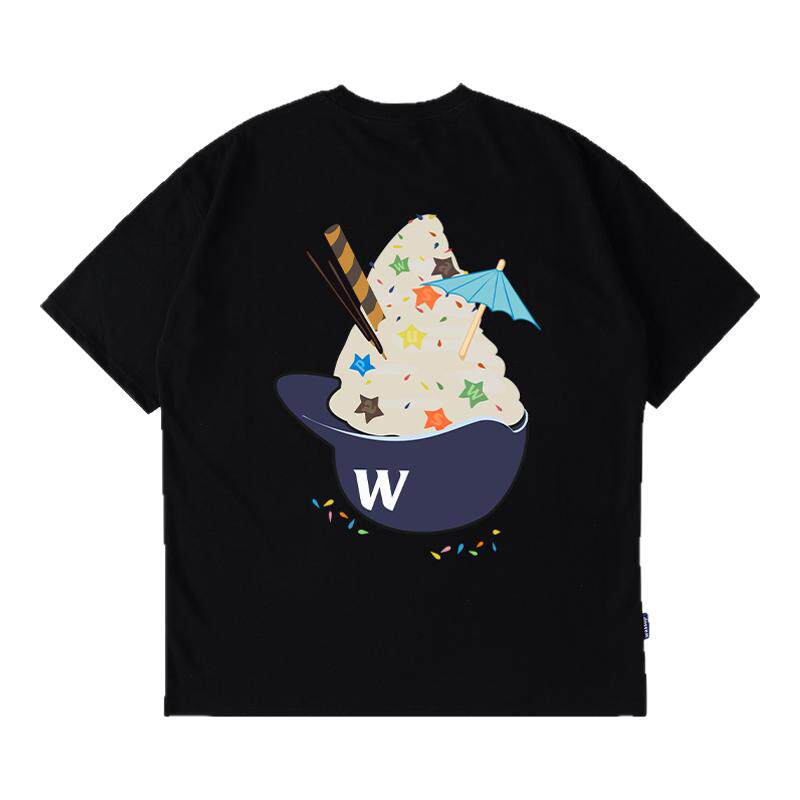 WASSUP美式运动重磅T恤短袖男