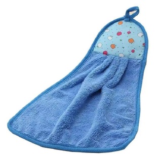 加厚超强吸水擦手巾挂式厨房毛巾可爱卡通手帕小方巾