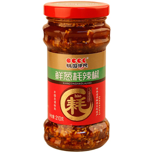 桃园建民鲜葱耗辣椒酱花生酱烧烤调料孜然辣酱鲜葱耗辣椒