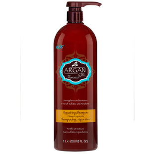 美国HASK摩洛哥阿甘油修复顺滑滋养洗发水护发素家庭装1000ml