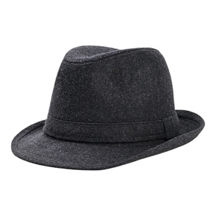 上海滩时尚礼帽秋冬季中老年帽子男士英伦复古爸爸加厚羊毛呢粘帽