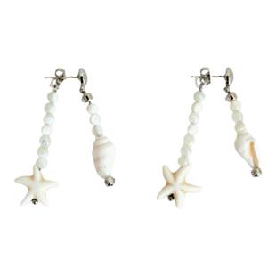 RTEP 小众手作*海岛少女贝壳海星925银多ways吊坠耳环/项链锁骨链