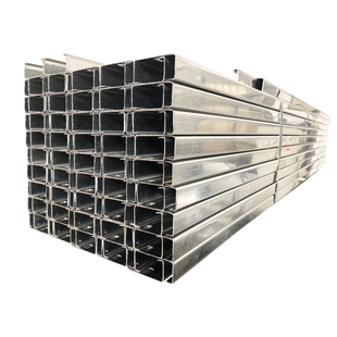 热镀锌C型钢檀条U型槽钢型材电站光伏抗震支架万能滑轨道钢定制