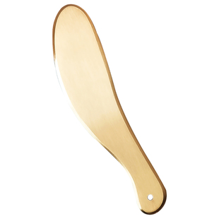 纯黄铜虎符刮痧板铜砭全身通用肩颈背部专用经络按摩刮疗片牛角