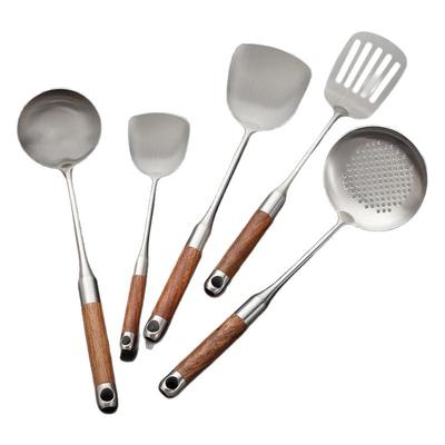 赫巴兹锅铲316不锈钢加厚炒菜铲子漏勺汤勺家用厨具炒勺套装铁铲