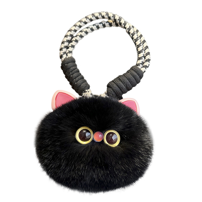 獭兔毛小猫咪汽车钥匙扣包包挂件