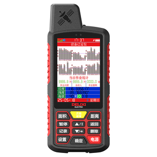 德力西测亩仪手持高精度gps车载量地/田免行走土地面积地亩测量仪