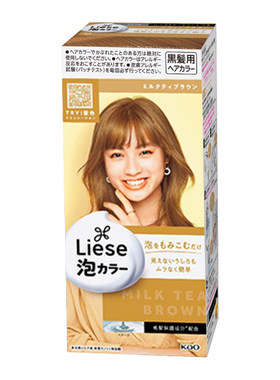 日本花王泡沫染发剂显白染头膏