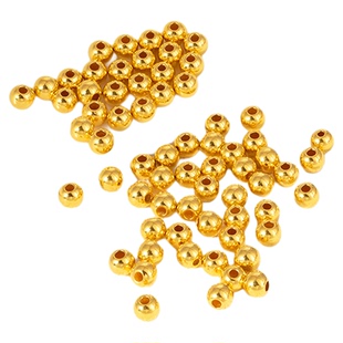 【盛世珠宝】999足金金珠黄金转运珠小金珠硬金