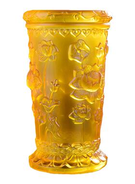 佛具琉璃莲花装香筒竹签用品