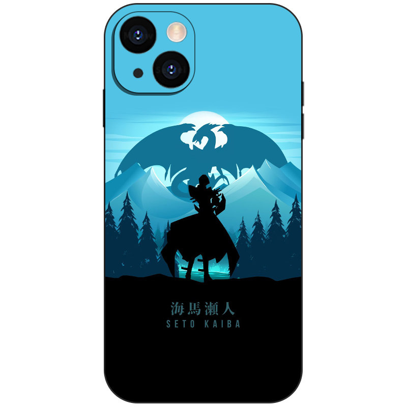 游戏王海马濑人剪影手机壳适用于苹果16小米OPPO艺术15华为VIVO液态硅胶14透明磁吸iPhone17ProMax动漫二次元
