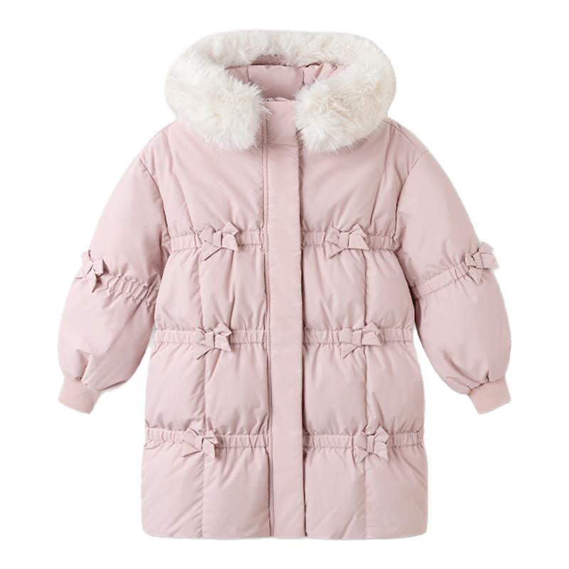 巴拉巴拉女童羽绒服加厚防护外套
