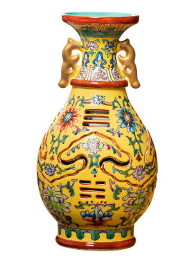 钟家窑景德镇陶瓷花瓶小摆件瓷器