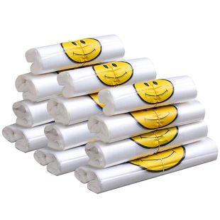 笑脸袋塑料袋批发手提式袋子胶袋购物袋方便袋一次性买菜背心袋子