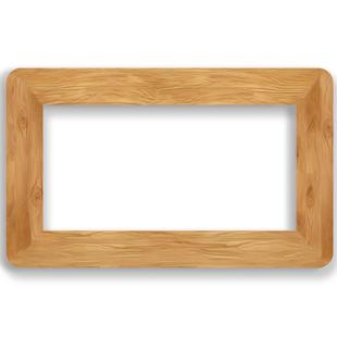 中古现代简约仿实木开关边框保护套家用插座面板遮丑装饰墙贴