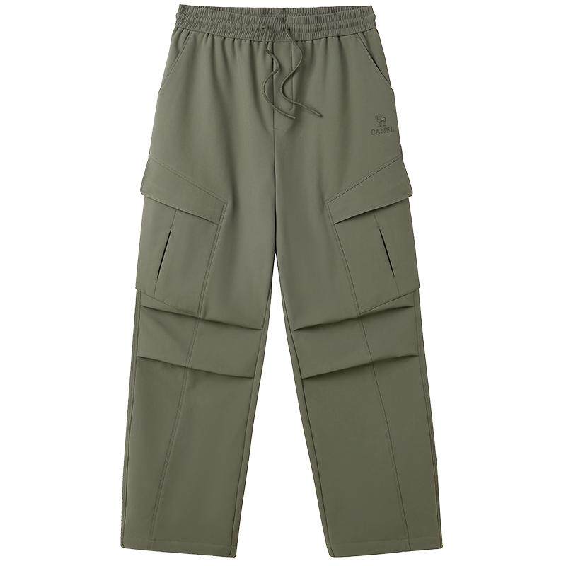 【王俊凯同款】骆驼男装秋冬款2025加绒工装裤男保暖三防长裤